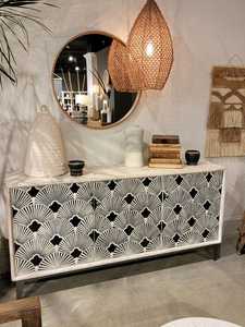Cómoda con Incrustaciones de Hueso de 3 Cajones, Mueble de Salón con Incrustaciones de Hueso, Compre Cómoda de 7 Cajones con Incrustaciones de Hueso en Línea en India - Product Image 6