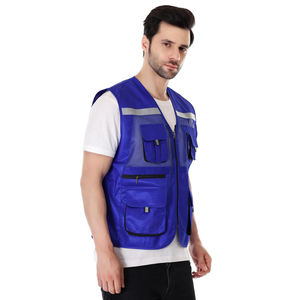 เสื้อกั๊กสำหรับนักสำรวจ 15 ช่อง สีส้มสะท้อนแสง มาตรฐาน ANSI Class 3 ผลิตจากโพลีเอสเตอร์ตาข่าย ปิดด้วยซิป มีห่วงคล้องแบบ D-Ring - Product Image 4