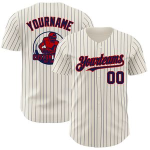 Maillot de baseball de haute qualité pour hommes, personnalisable, blanc, noir, gris à rayures fines, authentique, avec logo au dos, pour jeunes - Product Image 6