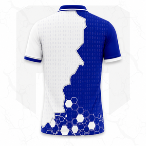 เสื้อโปโลคุณภาพสูงสำหรับผู้ชาย ขายส่งจำนวนมาก รับสั่งทำเสื้อโปโลพิมพ์ลายตามแบบ ชุดยูนิฟอร์มกอล์ฟ เสื้อโปโลสองสี ผลิตจากโรงงาน - Product Image 2