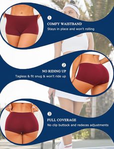 Culotte Boyshort Femme Taille Moyenne en Coton Doux et Spandex Extensible, Confortable, Respirante, Écologique, avec Nœud, Couvrance Totale - Product Image 5