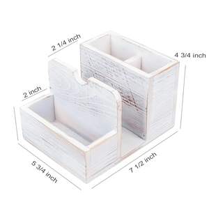 Porta Servilletas de Madera con Soporte para Condimentos y Cubiertos, Organizador de Mesa para Comedor, Cocina y Restaurantes - Product Image 4