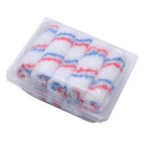 4in acrylic với màu đỏ và màu xanh sọc nóng Acrylic <span class=keywords><strong>syntex</strong></span> girpaint nhiều màu cam Con lăn nạp con lăn tay áo sơn Bộ - Product Image 1