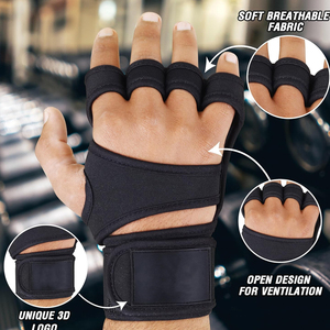 Guantes Deportivos Unisex de Medio Dedo, Antideslizantes, Impermeables, de Poliéster, para Gimnasio, Levantamiento de Pesas, Deportes al Aire Libre, Ejercicio en Casa y Entrenamiento - Product Image 4