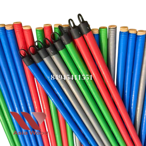 Escoba y fregona de madera de eucalipto vietnamita con hilo de Italia México colores personalizados ecológicos para la limpieza del hogar - Product Image 4