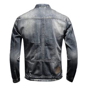 Vestes en jean décontractées pour hommes et femmes, respirantes, à séchage rapide, coupe-vent, imprimées sur mesure, style hip-hop, manches régulières, côtes rugueuses, printemps-automne - Product Image 5