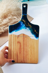 Tabla de cortar de resina y madera de la mejor calidad Producto estándar superior Uso de diseño único para hotel y restaurante doméstico - Product Image 2