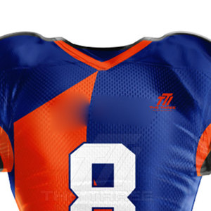Maillot de football américain court, écologique, respirant, anti-humidité, 100 % polyester, unisexe adulte, conçu pour garder les joueurs au frais - Product Image 5