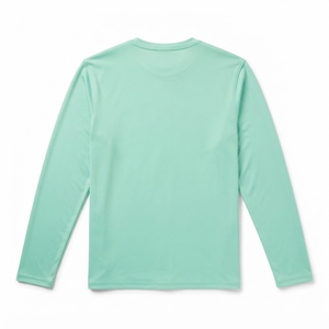 OEM ODM Fashion <b>Men's</b> Long Sleeve T-Shirt Blank Fleece Fabric Regular Fit Breathable Premium Quality 100% Cotton Wholesale - Product Image 3