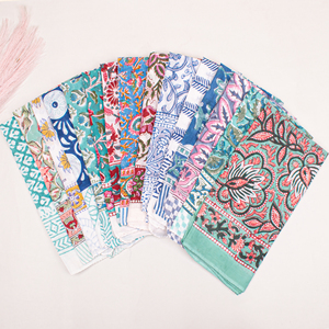 Hot Sale Collection : Premium Quality Hand Block Printed Colorful Bandana Bulk <b>Square</b> <b>Scarf</b> Multi-Style Wristband - Product Image 2