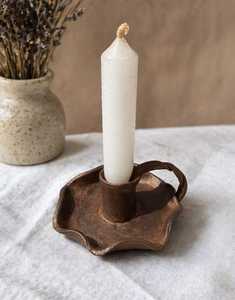 <b>Silver</b> <b>Candlestick</b> Holder with Rose Design for Home Decoration - Product Image 2