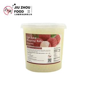 Jiuzhou Premium Lychee Popping Boba 3.4kg in Bottle-HALAL/HACCP Certified Taiwan <b>Bubble</b> <b>Tea</b> <b>Ingredients</b> - Product Image 4