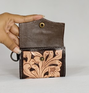 Nuevo Mini Monedero de Cuero Genuino con Diseño de Ases, Cierre a Presión, Correa para la Muñeca, Estilo Vintage Unisex, Cartera Compacta para Monedas - Product Image 2