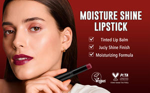 9 Shades Glossy Moisturizing <b>Lipstick</b> Infused Argan Oil Vitamin E Hydrating Shine Lip Stick Long Lasting Vegan Lip Makeup Cosmet - Product Image 5