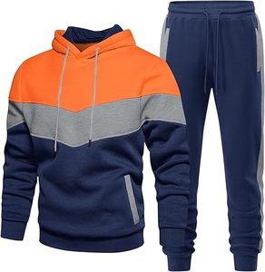 Men's Hoodie Tracksuit 2 Pieces Set <b>Athletic</b> Casual Hooded Sweatshirt and Joggers Set Sweatsuit Outfits - Product Image 4