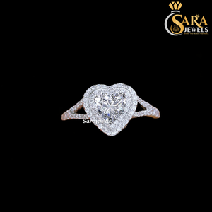 Anillo de compromiso de plata 925 con diamantes de alta demanda Sara Jewels, corte redondo clásico, engaste de garras, anillo de moda para mujer - Product Image 4