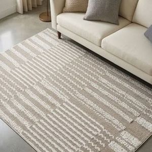 Best Selling Factory Outlets Modern Striped Rectangle Area <b>Rug</b> Flat Weave Polypropylene Waterproof Outdoor Use - Product Image 3