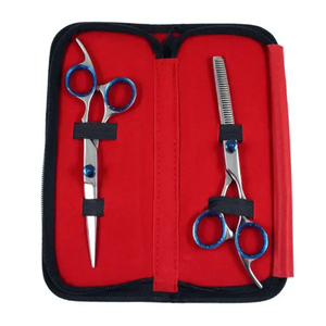 Nouvel arrivage : Kit d'outils de coiffure professionnel droitier en acier inoxydable – Ciseaux de barbier à pointe droite, tranchants et durables - Product Image 6