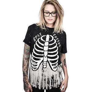 T-shirts d'été en flanelle de coton personnalisés pour femmes, marque privée, logo personnalisé, décontractés, pour l'extérieur, vente en gros, OEM, ODM - Product Image 4