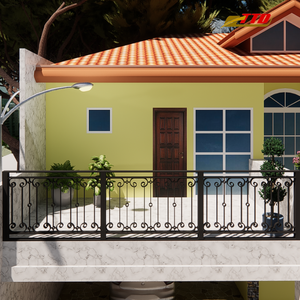 Barandillas Decorativas de Hierro para Balcón: Soluciones de Seguridad Metálicas Resistentes y Elegantes que Complementan la Arquitectura de su Hogar de Lujo - Product Image 5