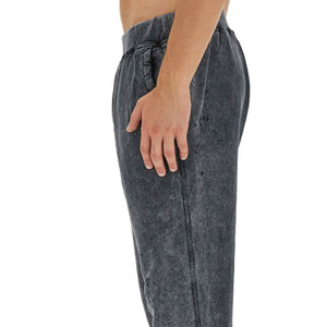 กางเกงจ็อกเกอร์ผ้าฝ้ายแท้ 100% สไตล์ใหม่ ล้างสีแบบแอซิดวอช สำหรับผู้ชาย สตรีทแวร์ ทรงหลวม กางเกงจ็อกเกอร์ล้างสีแบบแอซิดวอช - Product Image 5