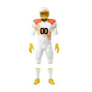 Uniformes de Fútbol Americano Personalizados de Alta Calidad, Diseño de Última Tendencia, Transpirables, Tallas Grandes, 100% Poliéster, Fabricantes OEM - Product Image 5