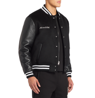 Veste en cuir d'hiver pour homme Avirex USA Natural Varsity Edition, imperméable, respirante, écologique, réversible
