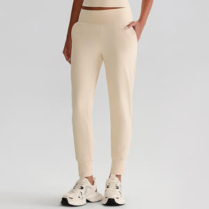 Pantalon de sport à séchage rapide pour femme, jogging d'entraînement, pantalon de survêtement à taille élastique et chevilles côtelées, prix bas - Product Image 5
