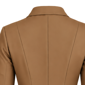 Chaqueta Ecuestre Camel para Mujer, Corte Entallado, Blazer para Montar a Caballo, Abrigo Elegante para Competencia Ecuestre, Ropa de Moda Personalizada al por Mayor - Product Image 4