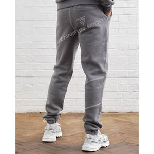 Ensemble de survêtement d'hiver pour homme en molleton 100 % coton, sweat à capuche zippé et pantalon de jogging, vêtements de sport, logo personnalisé, léger et respirant - Product Image 4