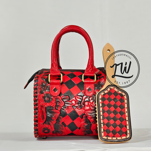 Women's Genuine Tooled Leather Purse And Tote <b>Bag</b> Set Comfort <b>Shoulder</b> <b>Strap</b> Handmade Tooled Western-Style Fashionable <b>Bags</b> - Product Image 4