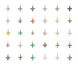 Pendentif croix en quartz rose serti clos, ovale lisse 5x3mm, breloques plaquées or en quartz rose, bijoux faits à la main, fournisseurs d'Inde - Product Image 6