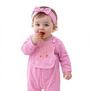 Mameluco Unisex Personalizable de Algodón 100% Orgánico para Bebé con Babero Desmontable, Ropa Suave y Transpirable para Recién Nacido, Regalo para Recién Nacido - Product Image 1