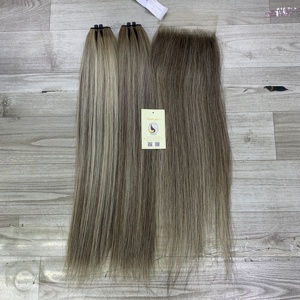Extensiones de Cabello Humano Natural Liso con Reflejos, Doble Trama, Cabello Vietnamita al por Mayor - Product Image 3