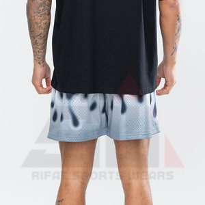 Pantalones Cortos de Baloncesto Personalizados con Estampado de Llama en el Medio, 2024, Transpirables, de Secado Rápido, Ecológicos, con Bolsillos de Malla, Ropa Deportiva Informal - Product Image 3