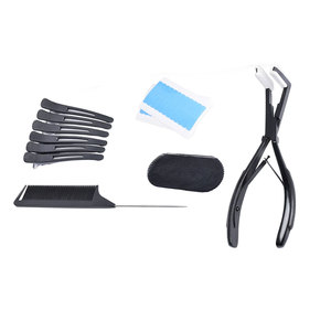 Heavy Duty Hair Extension Plier Kit for Micro Ring Bead <b>Crimping</b> Opening and Professional Salon Use Tools - Product Image 5