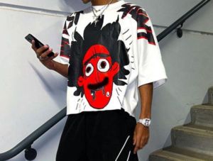 Camiseta Personalizada de Estilo Urbano con Corte Recortado y Hombros Caídos |   Jersey de algodón de 240 GSM |   Suministro Directo de Fábrica OEM - Product Image 6