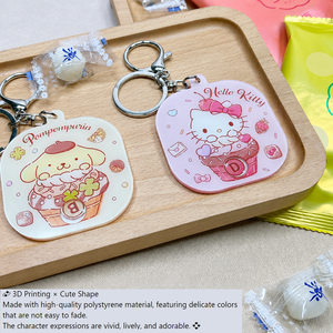 Custom Cute Children's Cartoon Fortune Draw Keychain Pendant Key Ring School <b>Bag</b> <b>Charm</b> - Product Image 2