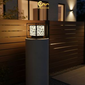 Luxury Outdoor Gate Pillar <b>Light</b> Anti-rust Powder Coated <b>Post</b> Lamp for Villa Garden Hotel 3500K Warm White AC 200V - Product Image 6