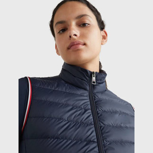 Gilet matelassé léger pour femme, nouvelle conception tendance 2026, en coton respirant et imperméable, couleur or - Product Image 5