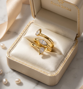 Triple Marquise Spiral 18K Gold Lab Grown Diamond Jewelry <b>CZ</b> <b>Ring</b> Women Bridal Fine Jewelry - Product Image 4
