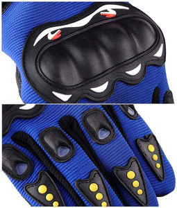 Guantes de carreras de cuero de dedo completo para hombre de alta calidad con pantalla táctil Nuevo diseño Logotipo personalizado al por mayor para uso deportivo - Product Image 6