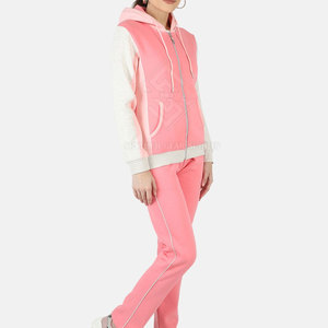 ชุดวอร์มผ้าฝ้าย 2 ชิ้น สำหรับผู้หญิงไซส์ใหญ่ ใส่สบาย น้ำหนักเบา เหมาะสำหรับฤดูหนาว แขนยาว เป็นมิตรกับสิ่งแวดล้อม ระบายอากาศได้ดี เหมาะสำหรับใส่กิจกรรมกลางแจ้ง - Product Image 2