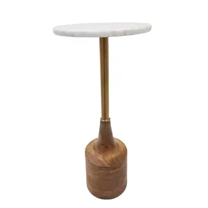 Luxury Wholesale Round Side Table for Home Decoration Tableware Coffee Table Christmas Living Room Handicrafts - Product Image 5
