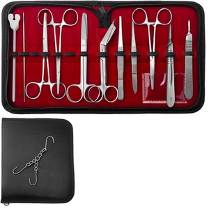 Kit d'anatomie manuel en acier inoxydable, ensemble d'instruments de dissection avec certification CE pour les laboratoires des facultés de médecine - Product Image 1