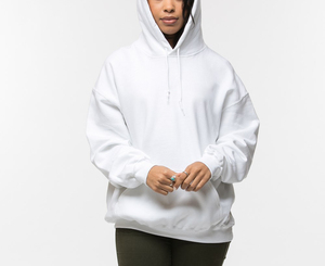 Sweat à capuche en molleton de coton épais avec coutures de taille uniques, fermeture éclair quart de tour, manches longues, pour femme, printemps automne - Product Image 5