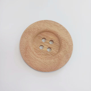 Boutons ronds plats en bois naturel pour la décoration, l'artisanat, le bricolage, les jouets en bois - Product Image 1