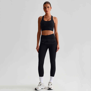 Women's Plus Size Yoga <b>Bra</b> Set 2-Piece Crew Neck Breathable Quick Dry Eco-Friendly Fitness Gym Leggings Solid Print Drawstring - Product Image 6