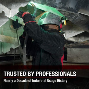 Veste de travail ignifuge, coupe classique, noire avec panneau dorsal rouge, résistante à la chaleur 500°C, pack respirateur JNA GROUP pour la protection incendie - Product Image 5
