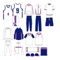 Conjunto de Uniforme de Baloncesto Court Dominator Premium, Transpirable, de Manga Corta, con Colores y Logotipos Personalizables